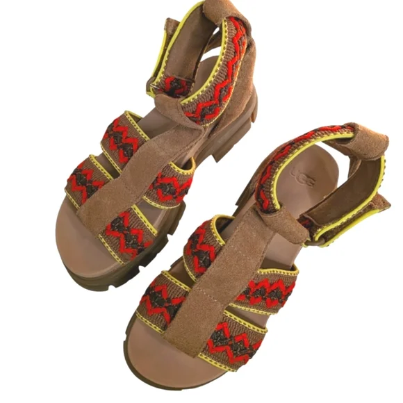 UGG Ashton Heritage Braid Chestnut Sandals Women's.... Size 7 - Picture 4 of 8
